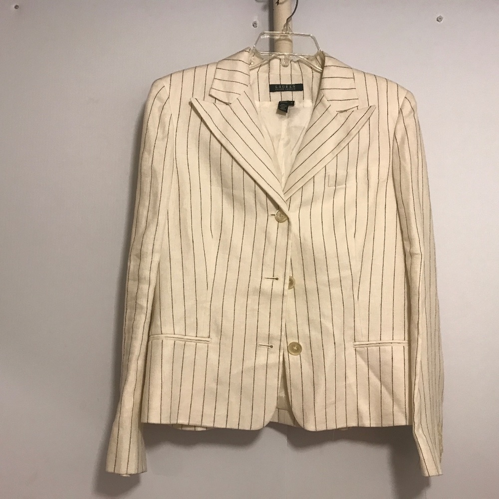 Linen jacket  silk lined 14